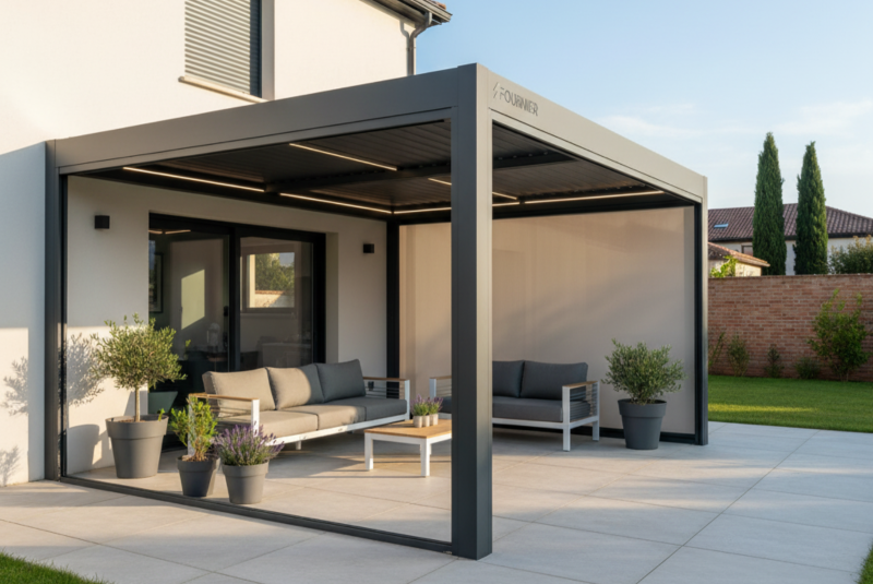 Expert en installation de pergola bioclimatique adossée 6x4 Fournier à Toulouse